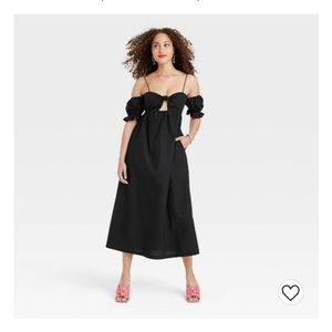 A New Day sleeveless tie front dress